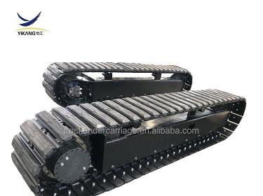 rubber pads steel track crawler undercarriage for mobile crusher